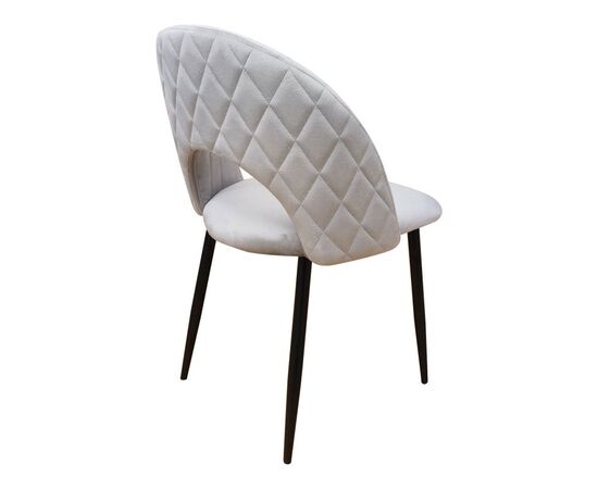 Καρέκλα Lovingo pakoworld βελούδο γκρι με μαύρα μεταλλικά πόδια 50x47x85.5εκ - ΚΑΡΕΚΛΕΣ - ΠΟΛΥΘΡΟΝΕΣ ΕΣ. στο Milonadakis.gr