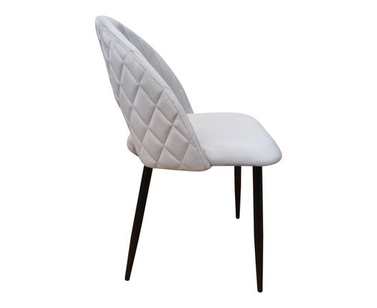 Καρέκλα Lovingo pakoworld βελούδο γκρι με μαύρα μεταλλικά πόδια 50x47x85.5εκ - ΚΑΡΕΚΛΕΣ - ΠΟΛΥΘΡΟΝΕΣ ΕΣ. στο Milonadakis.gr