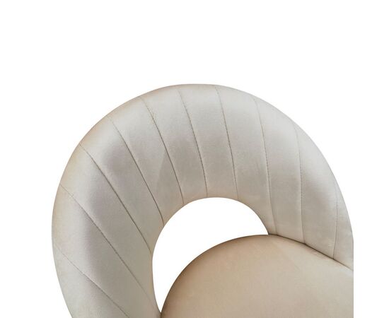 Καρέκλα Lovingo pakoworld βελούδο μπεζ με μεταλλικά πόδια σε φυσική απόχρωση 50x47x85.5εκ - ΚΑΡΕΚΛΕΣ - ΠΟΛΥΘΡΟΝΕΣ ΕΣ. στο Milonadakis.gr