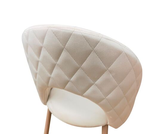 Καρέκλα Lovingo pakoworld βελούδο μπεζ με μεταλλικά πόδια σε φυσική απόχρωση 50x47x85.5εκ - ΚΑΡΕΚΛΕΣ - ΠΟΛΥΘΡΟΝΕΣ ΕΣ. στο Milonadakis.gr