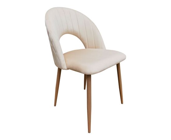 Καρέκλα Lovingo pakoworld βελούδο μπεζ με μεταλλικά πόδια σε φυσική απόχρωση 50x47x85.5εκ - ΚΑΡΕΚΛΕΣ - ΠΟΛΥΘΡΟΝΕΣ ΕΣ. στο Milonadakis.gr