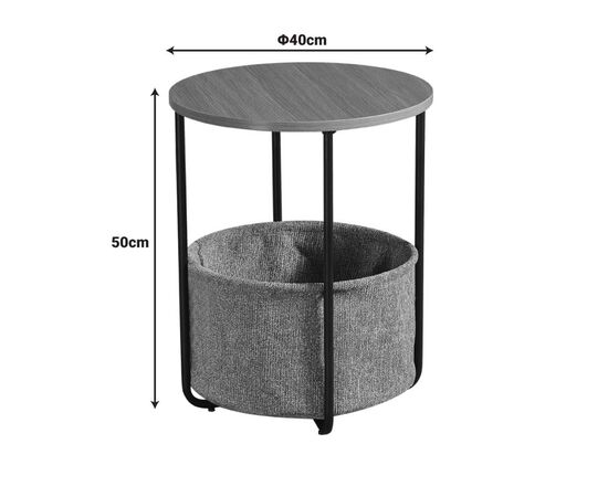 Βοηθητικό τραπέζι Fredami pakoworld sonoma Φ40x50εκ - ΒΟΗΘΗΤΙΚΑ ΤΡΑΠΕΖΑΚΙΑ στο Milonadakis.gr