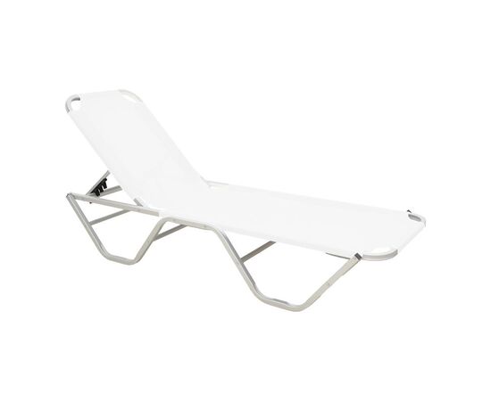 Ξαπλώστρα Dessie pakoworld αλουμίνιου στοιβαζόμενη λευκή 59.5x193x29.5εκ - ΞΑΠΛΩΣΤΡΕΣ στο Milonadakis.gr