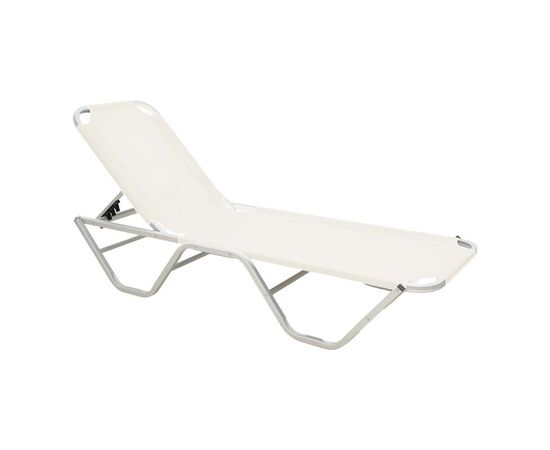 Ξαπλώστρα Dessie pakoworld αλουμίνιου στοιβαζόμενη εκρου 59.5x193x29.5εκ - ΞΑΠΛΩΣΤΡΕΣ στο Milonadakis.gr