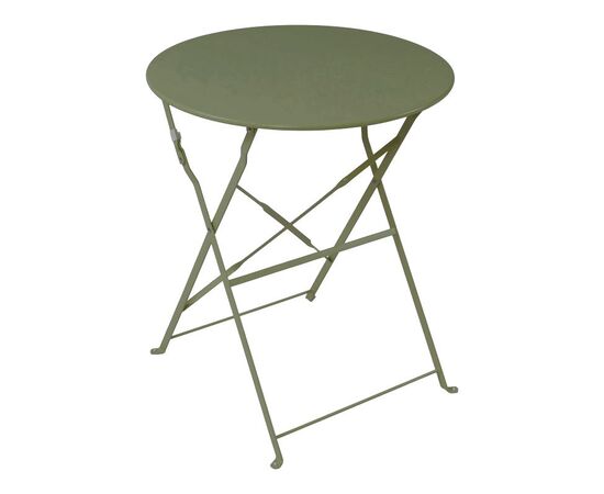 Τραπεζι Bistro pakoworld μεταλλικό αναδιπλούμενο σε λαδι απόχρωση Φ60x71εκ - ΤΡΑΠΕΖΙΑ ΕΞ. ΧΩΡΟΥ στο Milonadakis.gr