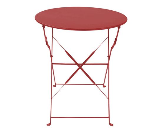 Τραπεζαρία Bistro pakoworld σετ 3τεμ μεταλλική αναδιπλούμενη σε terracotta απόχρωση Φ60x71εκ - ΣΕΤ ΤΡΑΠΕΖΑΡΙΕΣ στο Milonadakis.gr