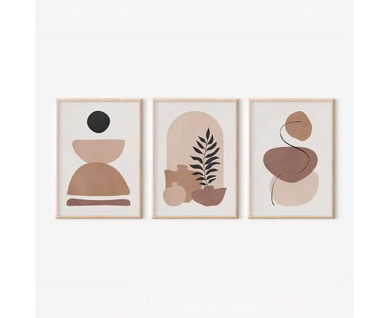 Πίνακας Halona pakoworld τρίπτυχος με ψηφιακή εκτύπωση και πλαίσιο 33x1.5x48εκ - ΠΙΝΑΚΕΣ στο Milonadakis.gr