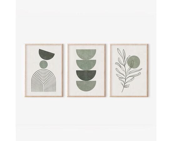 Πίνακας Zerifa  pakoworld τρίπτυχος με ψηφιακή εκτύπωση και πλαίσιο 33x1.5x48εκ - ΠΙΝΑΚΕΣ στο Milonadakis.gr