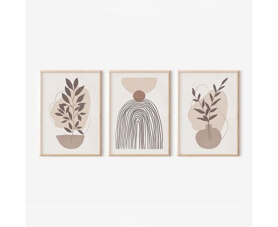 Πίνακας Frendy  pakoworld τρίπτυχος με ψηφιακή εκτύπωση και πλαίσιο 33x1.5x48εκ - ΠΙΝΑΚΕΣ στο Milonadakis.gr