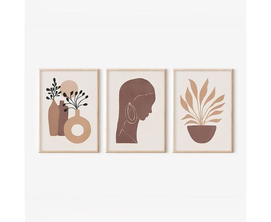 Πίνακας Bemel pakoworld τρίπτυχος με ψηφιακή εκτύπωση και πλαίσιο 33x1.5x48εκ - ΠΙΝΑΚΕΣ στο Milonadakis.gr