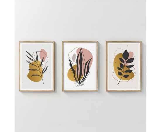 Πίνακας Kereby  pakoworld τρίπτυχος με ψηφιακή εκτύπωση και πλαίσιο 33x1.5x48εκ - ΠΙΝΑΚΕΣ στο Milonadakis.gr