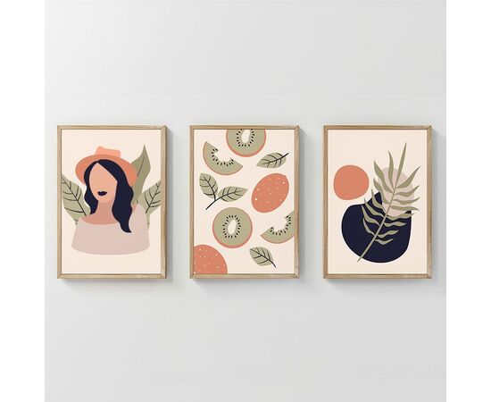 Πίνακας Noven pakoworld τρίπτυχος με ψηφιακή εκτύπωση και πλαίσιο 33x1.5x48εκ - ΠΙΝΑΚΕΣ στο Milonadakis.gr