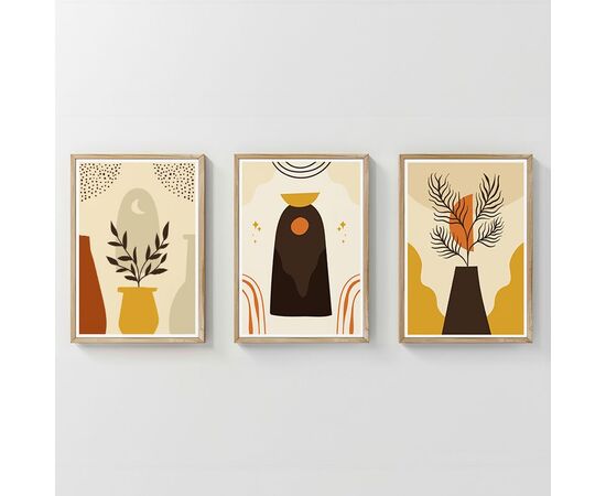 Πίνακας Caelo pakoworld τρίπτυχος με ψηφιακή εκτύπωση και πλαίσιο 33x1.5x48εκ - ΠΙΝΑΚΕΣ στο Milonadakis.gr