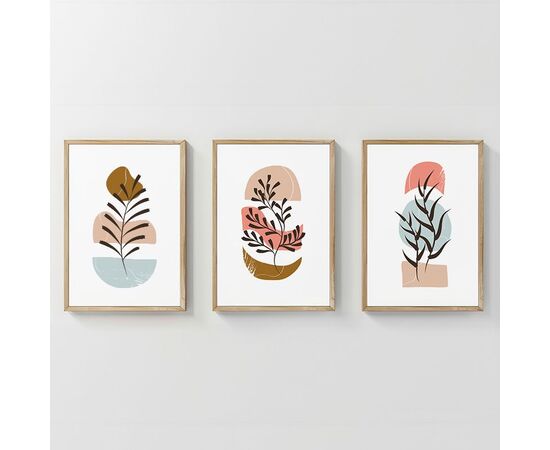 Πίνακας Thera pakoworld τρίπτυχος με ψηφιακή εκτύπωση και πλαίσιο 33x1.5x48εκ - ΠΙΝΑΚΕΣ στο Milonadakis.gr