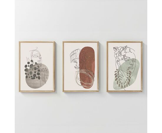 Πίνακας Aelra pakoworld τρίπτυχος με ψηφιακή εκτύπωση και πλαίσιο 33x1.5x48εκ - ΠΙΝΑΚΕΣ στο Milonadakis.gr