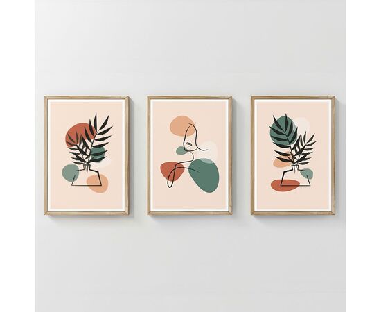 Πίνακας Elix pakoworld τρίπτυχος με ψηφιακή εκτύπωση και πλαίσιο 33x1.5x48εκ - ΠΙΝΑΚΕΣ στο Milonadakis.gr