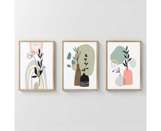 Πίνακας Thalyn pakoworld τρίπτυχος με ψηφιακή εκτύπωση και πλαίσιο 33x1.5x48εκ - ΠΙΝΑΚΕΣ στο Milonadakis.gr