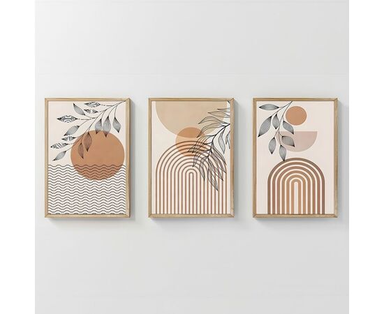 Πίνακας Zephra pakoworld τρίπτυχος με ψηφιακή εκτύπωση και πλαίσιο 33x1.5x48εκ - ΠΙΝΑΚΕΣ στο Milonadakis.gr