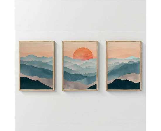 Πίνακας Sylis pakoworld τρίπτυχος με ψηφιακή εκτύπωση και πλαίσιο 33x1.5x48εκ - ΠΙΝΑΚΕΣ στο Milonadakis.gr