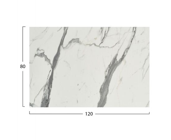 ΕΠΙΦΑΝΕΙΑ ΤΡΑΠΕΖΙΟΥ HPL ΟΡΘΟΓΩΝΙΑ HM5840.31 WHITE MARBLE 120x80εκ. - ΚΑΠΑΚΙΑ HPL στο Milonadakis.gr