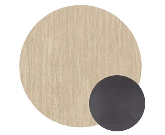 ΕΠΙΦΑΝΕΙΑ ΤΡΑΠΕΖΙΟΥ HPL ΣΤΡΟΓΓΥΛΗ HM5841.35 TRAVERTINE Φ60εκ. - ΚΑΠΑΚΙΑ HPL στο Milonadakis.gr