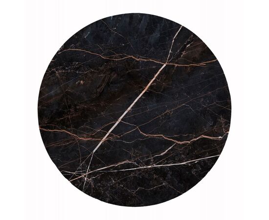 ΕΠΙΦΑΝΕΙΑ ΤΡΑΠΕΖΙΟΥ HPL ΣΤΡΟΓΓΥΛΗ HM6351.34 BLACK MARBLE Φ120εκ. - ΚΑΠΑΚΙΑ HPL στο Milonadakis.gr
