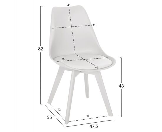 ΚΑΡΕΚΛΑ VEGAS HM0033.31 ΠΟΛΥΠΡΟΠΥΛΕΝΙΟΥ-PU- ΛΕΥΚΟ 47,5x55x82 εκ. - ΚΑΡΕΚΛΕΣ - ΠΟΛΥΘΡΟΝΕΣ ΕΣ. στο Milonadakis.gr