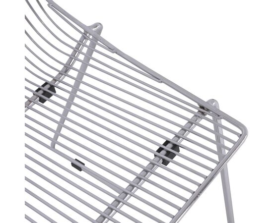 ΚΑΡΕΚΛΑ ΜΕΤΑΛΛΙΚΗ ΑΣΗΜΙ ICARUS HM8010.10 54x57x79cm - ΚΑΡΕΚΛΕΣ - ΠΟΛΥΘΡΟΝΕΣ ΕΣ. στο Milonadakis.gr