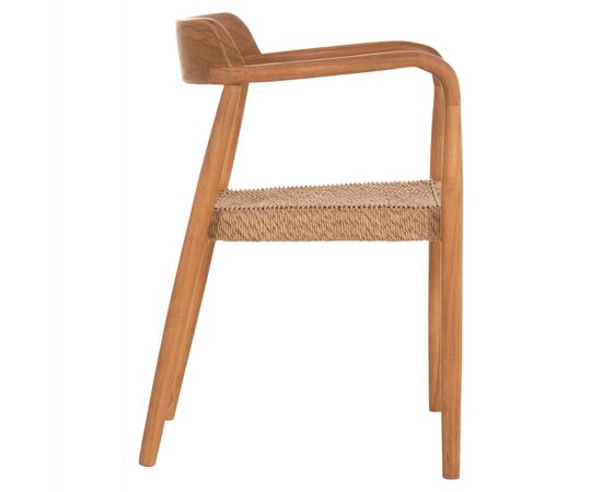 ΠΟΛΥΘΡΟΝΑ ΤΡΑΠΕΖΑΡΙΑΣ ROBBY HM18350 ΞΥΛΟ TEAK & ΣΧΟΙΝΙ VIRO ΦΥΣΙΚΟ 55x50x71Υεκ. - ΚΑΡΕΚΛΕΣ - ΠΟΛΥΘΡΟΝΕΣ ΕΣ. στο Milonadakis.gr