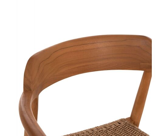 ΠΟΛΥΘΡΟΝΑ ΤΡΑΠΕΖΑΡΙΑΣ ROBBY HM18350 ΞΥΛΟ TEAK & ΣΧΟΙΝΙ VIRO ΦΥΣΙΚΟ 55x50x71Υεκ. - ΚΑΡΕΚΛΕΣ - ΠΟΛΥΘΡΟΝΕΣ ΕΣ. στο Milonadakis.gr