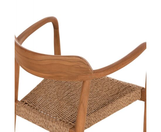 ΠΟΛΥΘΡΟΝΑ ΤΡΑΠΕΖΑΡΙΑΣ ROBBY HM18350 ΞΥΛΟ TEAK & ΣΧΟΙΝΙ VIRO ΦΥΣΙΚΟ 55x50x71Υεκ. - ΚΑΡΕΚΛΕΣ - ΠΟΛΥΘΡΟΝΕΣ ΕΣ. στο Milonadakis.gr