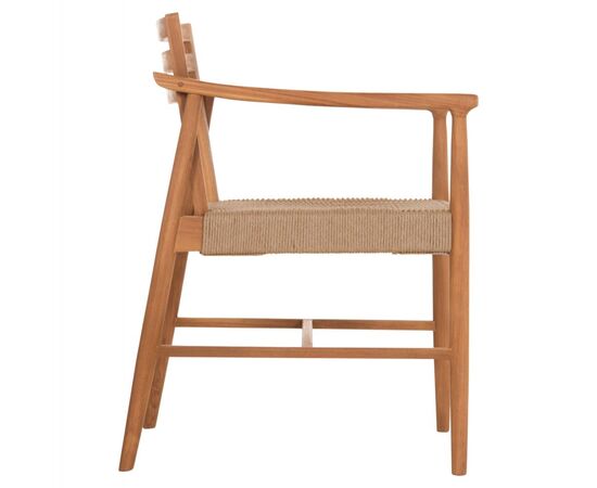 ΠΟΛΥΘΡΟΝΑ ΤΡΑΠΕΖΑΡΙΑΣ ROBIN HM18351 ΞΥΛΟ TEAK & ΣΧΟΙΝΙ VIRO ΦΥΣΙΚΟ 53,5x60x78Υεκ - ΚΑΡΕΚΛΕΣ - ΠΟΛΥΘΡΟΝΕΣ ΕΣ. στο Milonadakis.gr