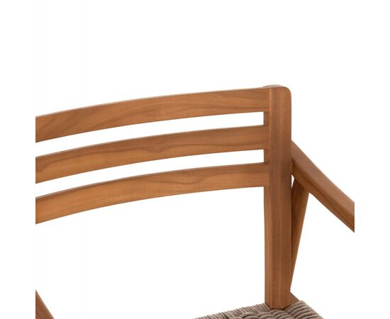 ΠΟΛΥΘΡΟΝΑ ΤΡΑΠΕΖΑΡΙΑΣ ROBIN HM18351 ΞΥΛΟ TEAK & ΣΧΟΙΝΙ VIRO ΦΥΣΙΚΟ 53,5x60x78Υεκ - ΚΑΡΕΚΛΕΣ - ΠΟΛΥΘΡΟΝΕΣ ΕΣ. στο Milonadakis.gr