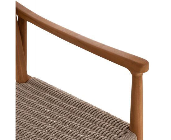 ΠΟΛΥΘΡΟΝΑ ΤΡΑΠΕΖΑΡΙΑΣ ROBIN HM18351 ΞΥΛΟ TEAK & ΣΧΟΙΝΙ VIRO ΦΥΣΙΚΟ 53,5x60x78Υεκ - ΚΑΡΕΚΛΕΣ - ΠΟΛΥΘΡΟΝΕΣ ΕΣ. στο Milonadakis.gr