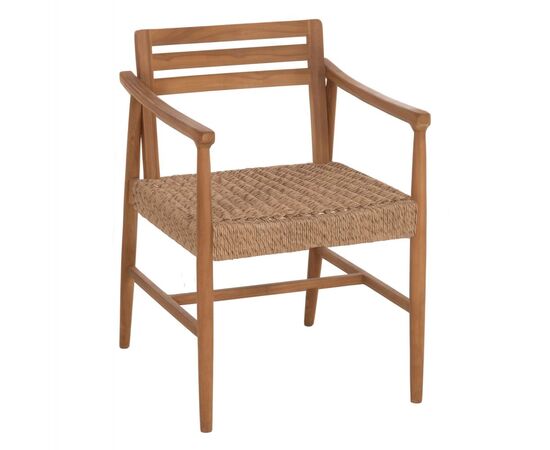 ΠΟΛΥΘΡΟΝΑ ΤΡΑΠΕΖΑΡΙΑΣ ROBIN HM18351 ΞΥΛΟ TEAK & ΣΧΟΙΝΙ VIRO ΦΥΣΙΚΟ 53,5x60x78Υεκ - ΚΑΡΕΚΛΕΣ - ΠΟΛΥΘΡΟΝΕΣ ΕΣ. στο Milonadakis.gr