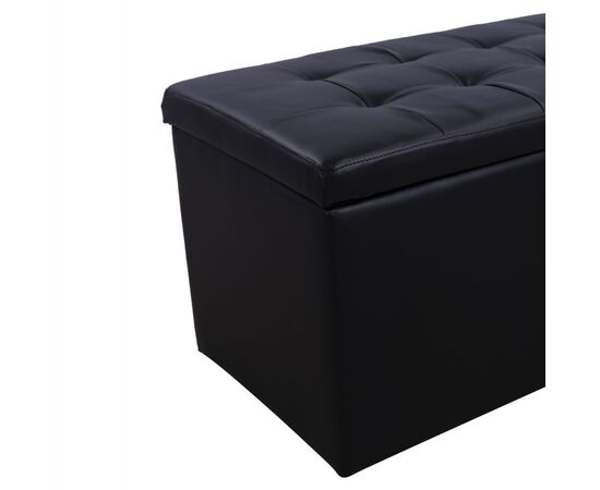 ΣΚΑΜΠΟ-ΜΠΑΟΥΛΟ PU ΜΕ ΑΠΟΘΗΚΕΥΤΙΚΟ ΧΩΡΟ PUNK ΜΑΥΡΟ HM279.01 90x50x52Υ εκ. - ΠΟΥΦ - ΣΚΑΜΠΟ - ΜΠΑΟΥΛΟ στο Milonadakis.gr