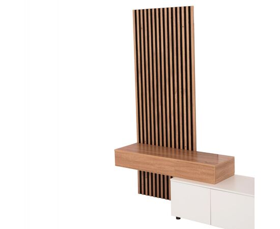 ΣΥΝΘΕΣΗ ΤΗΛΕΟΡΑΣΗΣ DORT HM18076.01 ΜΕΛΑΜΙΝΗ ΣΕ ΣΟΝΑΜΑ-ΛΕΥΚΟ 249.5x42.2x199.5Υεκ - ΕΠΙΠΛΑ ΤΗΛΕΟΡΑΣΗΣ στο Milonadakis.gr