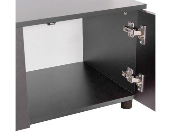 ΣΥΝΘΕΣΗ ΤΗΛΕΟΡΑΣΗΣ DORT HM18076.02 ΜΕΛΑΜΙΝΗ ΣΕ ΣΟΝΑΜΑ-ΣΚΟΥΡΟ ΓΚΡΙ 249.5x42.2x199.5Υεκ - ΕΠΙΠΛΑ ΤΗΛΕΟΡΑΣΗΣ στο Milonadakis.gr