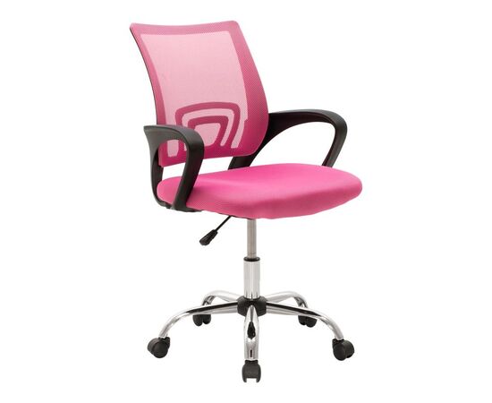 Καρέκλα γραφείου Berto II pakoworld με ανάκλιση ύφασμα mesh σε ροζ απόχρωση 60x48x85-95εκ - ΚΑΡΕΚΛΕΣ ΓΡΑΦΕΙΟΥ στο Milonadakis.gr