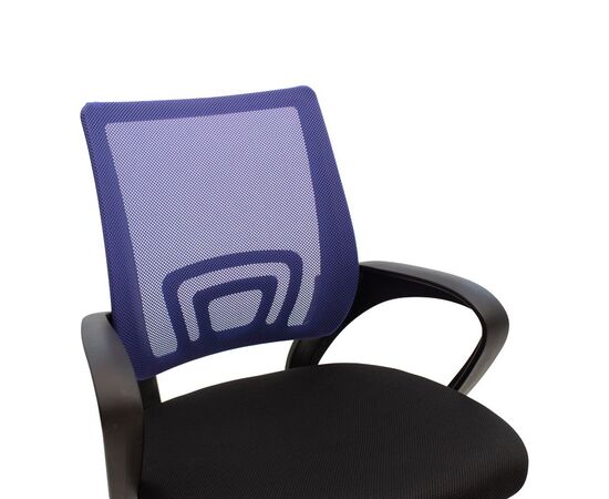 Καρέκλα γραφείου Berto II pakoworld με ανάκλιση ύφασμα mesh σε μπλε-μαύρη απόχρωση και βάση χρωμίου 60x48x85-95εκ - ΚΑΡΕΚΛΕΣ ΓΡΑΦΕΙΟΥ στο Milonadakis.gr