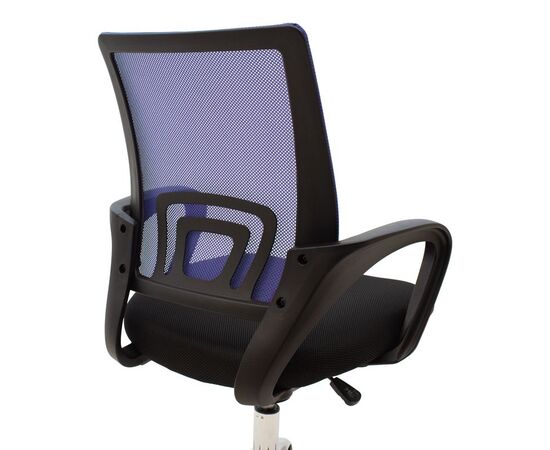 Καρέκλα γραφείου Berto II pakoworld με ανάκλιση ύφασμα mesh σε μπλε-μαύρη απόχρωση και βάση χρωμίου 60x48x85-95εκ - ΚΑΡΕΚΛΕΣ ΓΡΑΦΕΙΟΥ στο Milonadakis.gr