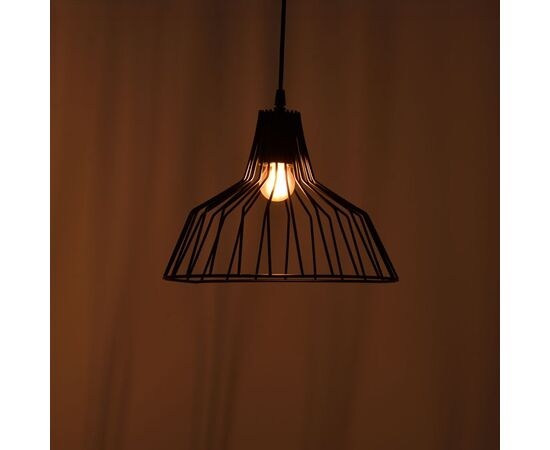 Φωτιστικό οροφής Derbea pakoworld Ε27 μέταλλο μαύρο Φ25x70εκ - ΦΩΤΙΣΤΙΚΑ ΟΡΟΦΗΣ στο Milonadakis.gr