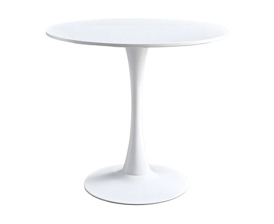 Τραπεζαρία Elijah-Gaston pakoworld σετ 3τεμ pp-pu σε taupe-λευκή απόχρωση με φυσικό πόδι Φ60x74εκ - ΤΡΑΠΕΖΑΡΙΕΣ στο Milonadakis.gr