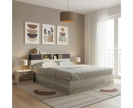 Σετ Κρεβατοκάμαρας Olympus Castillo Toro με Κρεβάτι 160x200εκ Σετ 3τεμ - ΚΡΕΒΑΤΙΑ στο Milonadakis.gr