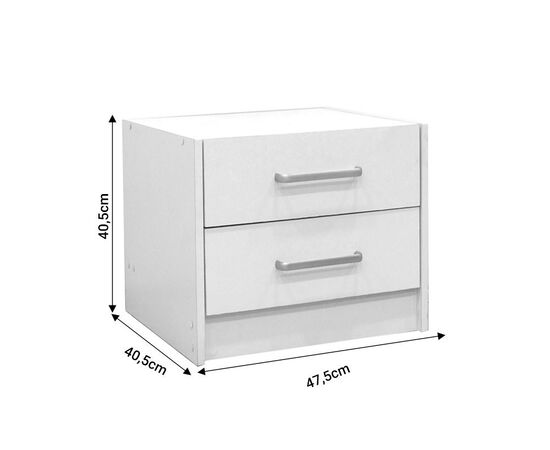 Σετ Κρεβατοκάμαρας Olympus White με Κρεβάτι 140x200εκ Σετ 3τεμ - ΚΡΕΒΑΤΙΑ στο Milonadakis.gr