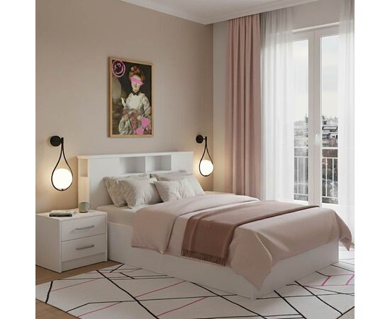 Σετ Κρεβατοκάμαρας Olympus White με Κρεβάτι 140x200εκ Σετ 2τεμ - ΚΡΕΒΑΤΙΑ στο Milonadakis.gr