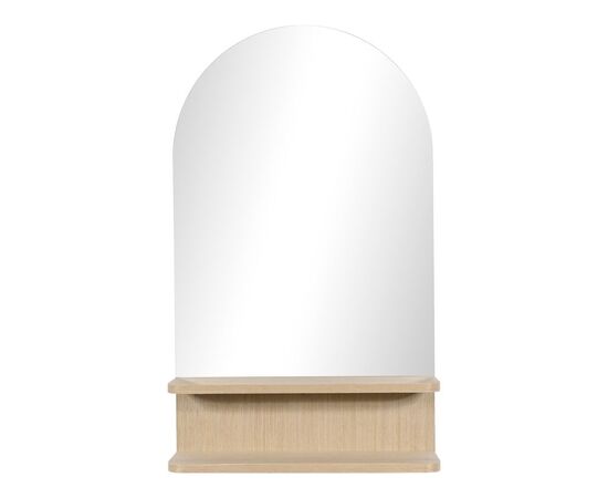 Καθρέπτης με ράφι Mensola pakoworld mdf σε φυσική απόχρωση 45.7x12.7x76.2εκ - ΚΑΘΡΕΠΤΕΣ στο Milonadakis.gr