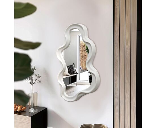 Καθρέπτης Liquid pakoworld pp σε λευκή απόχρωση 26x2.7x39εκ - ΚΑΘΡΕΠΤΕΣ στο Milonadakis.gr