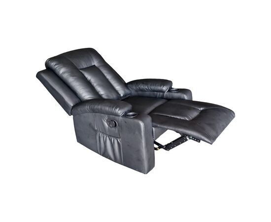 Πολυθρόνα relax Gessel pakoworld PU σε μαύρη απόχρωση 80x90x98εκ - ΚΑΡΕΚΛΕΣ - ΠΟΛΥΘΡΟΝΕΣ ΕΣ. στο Milonadakis.gr