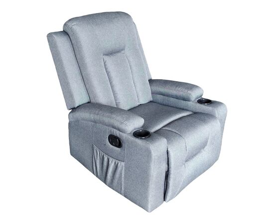 Πολυθρόνα relax Gessel pakoworld ύφασμα ανθρακί 80x90x98εκ - ΚΑΡΕΚΛΕΣ - ΠΟΛΥΘΡΟΝΕΣ ΕΣ. στο Milonadakis.gr